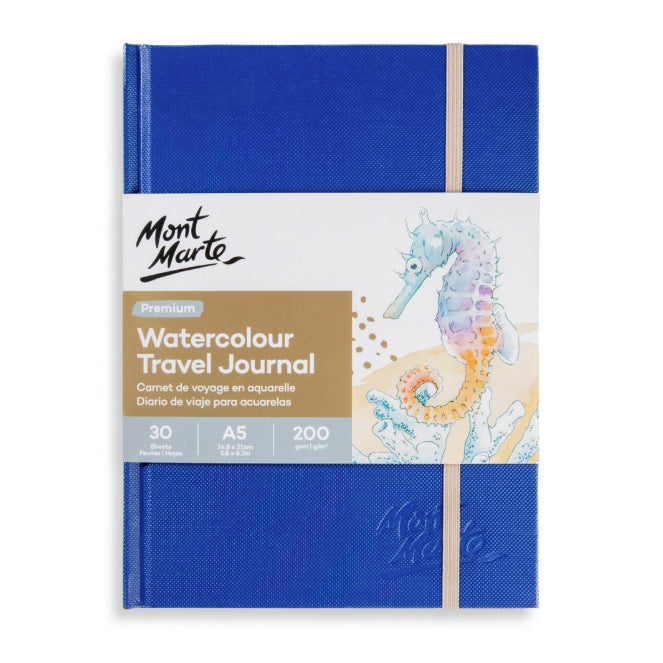 Mont Marte Watercolour Travel Journal A5 200gsm 30 sheets
