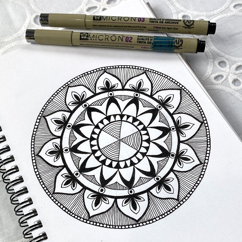 Mrs Red's simple mandala art lesson plan
