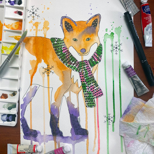 July 23 | Untangle with Watercolour | Paint and Sip | Watercolour | Doodling