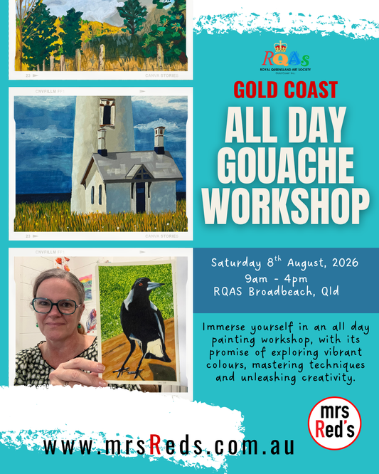 gouache learn gold coast art workshop