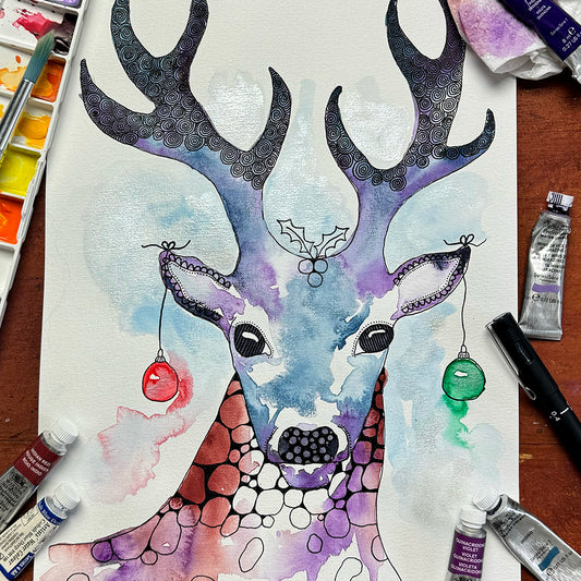 November 23 | Untangle with Watercolour | Paint n Sip | Doodling