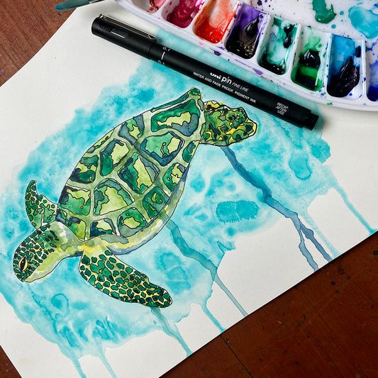 Esperance Untangle with Watercolour