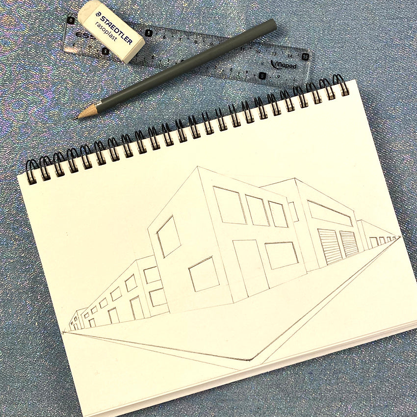 two point perspective drawing