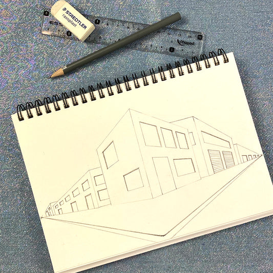 two point perspective drawing