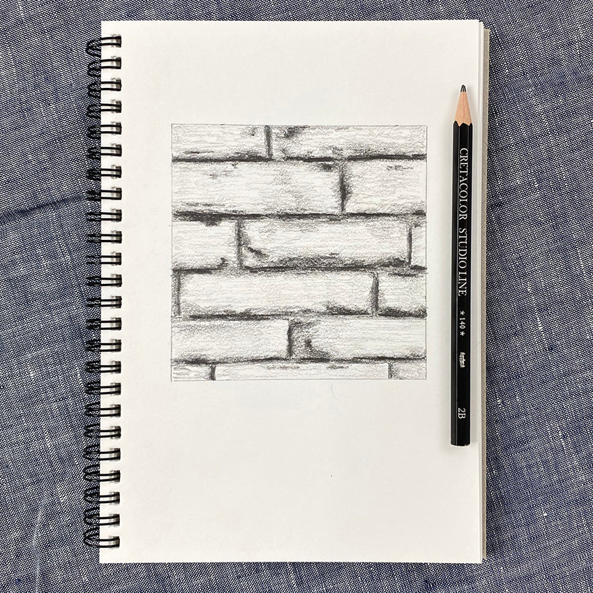 texture drawing with graphite pencil