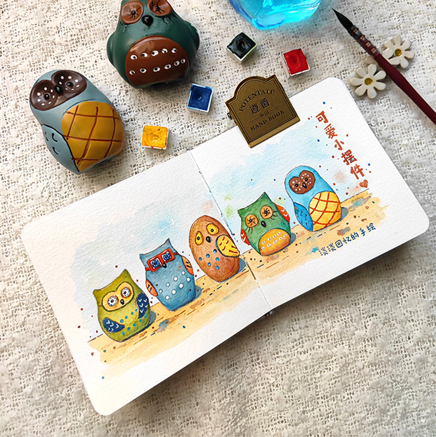 Mini Travel Mixed Media Sketchbook | Fabric Bound | Art Journal
