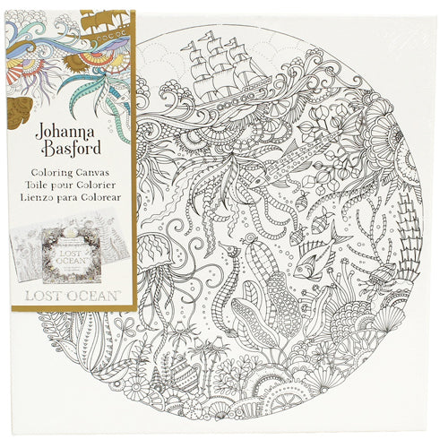 Joanna Basford "Lost Ocean" canvas gift set.