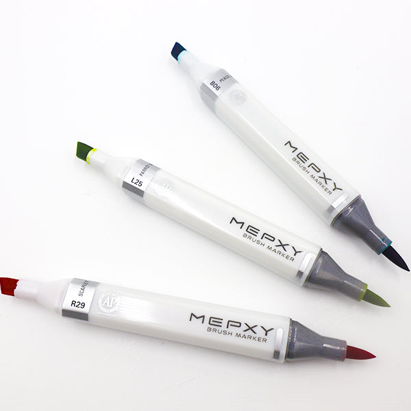 MEPXY Brush Markers - Colourless, Grays, Blacks