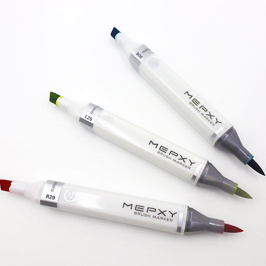 MEPXY Brush Markers - Colourless, Grays, Blacks