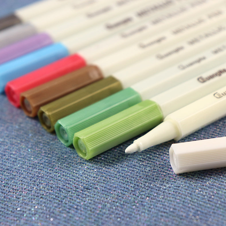 metallic drawing pens