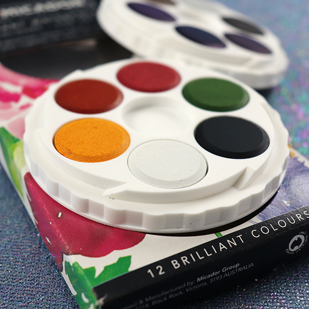 Micador watercolour disc set